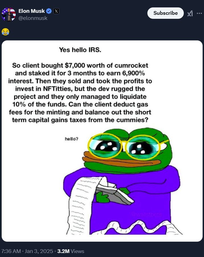 Tweet Elon Musk Membuat Harga Cryptocurrency Bertema Dewasa Melonjak 400%