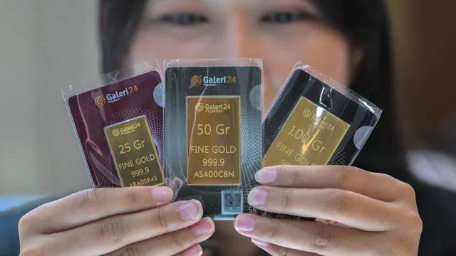 Harga Emas Antam Hari Ini Turun Tajam