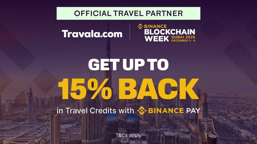 Dapatkan Cashback hingga 15% untuk Pemesanan Perjalanan ke Binance Blockchain Week Dubai 2025 dengan Binance Pay