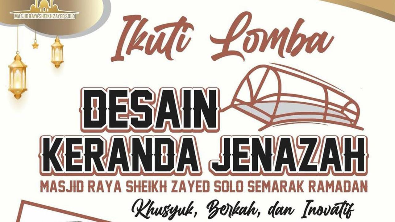 Lomba Unik Desain Keranda Jenazah Digelar di Masjid Sheikh Zayed Solo