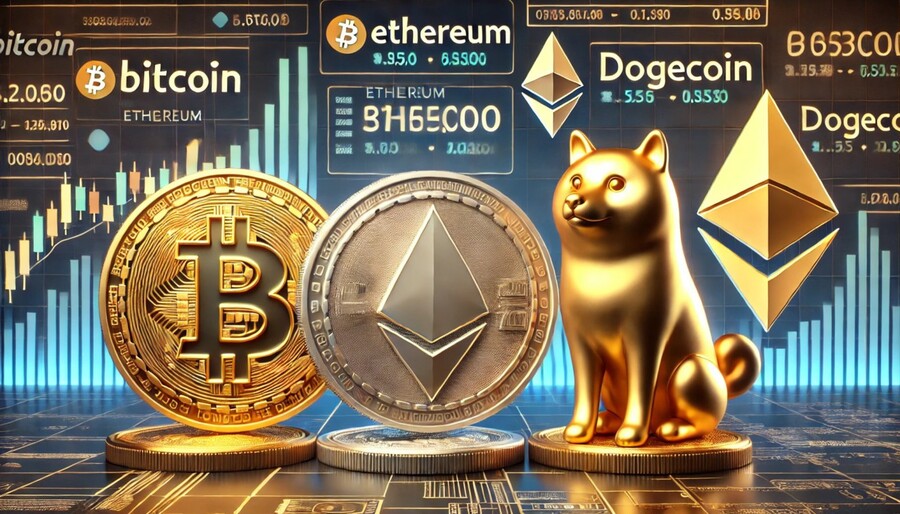 Bitcoin di $78.000, Ethereum, XRP, dan Dogecoin Naik 2%