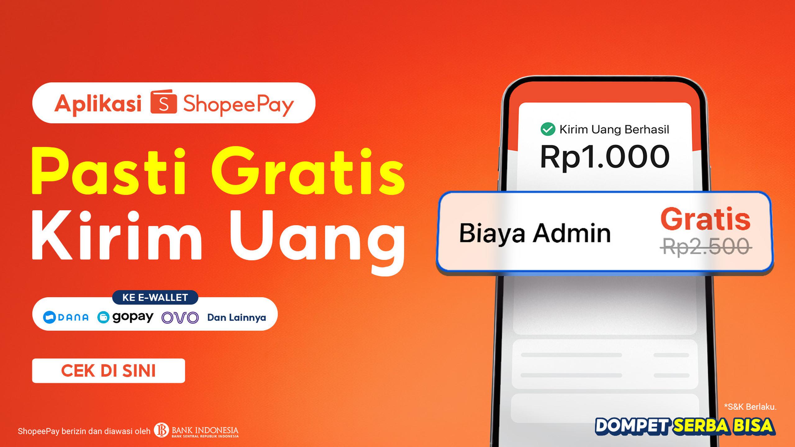 ShopeePay Hadirkan Kampanye “Pasti Gratis”, Transfer Tanpa Biaya