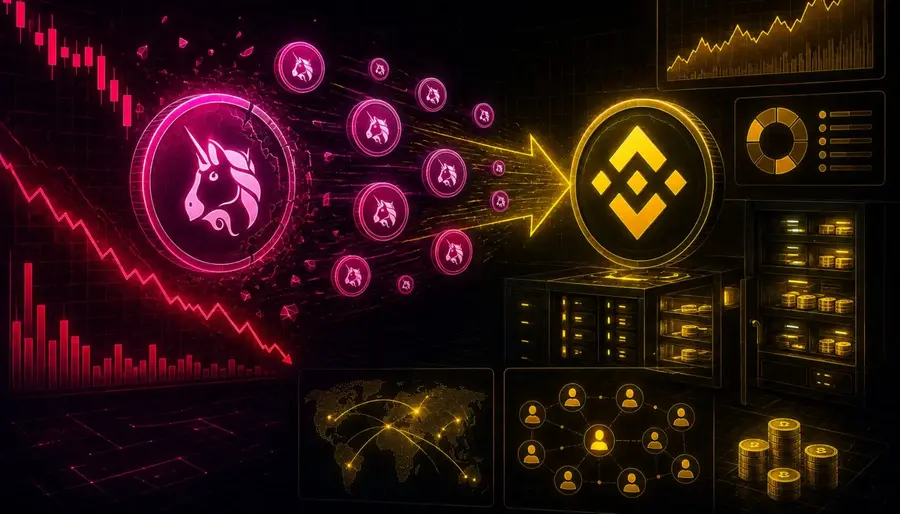 Harga Uniswap Melemah Saat Binance Menyerap Jutaan Token, Trader Waspada