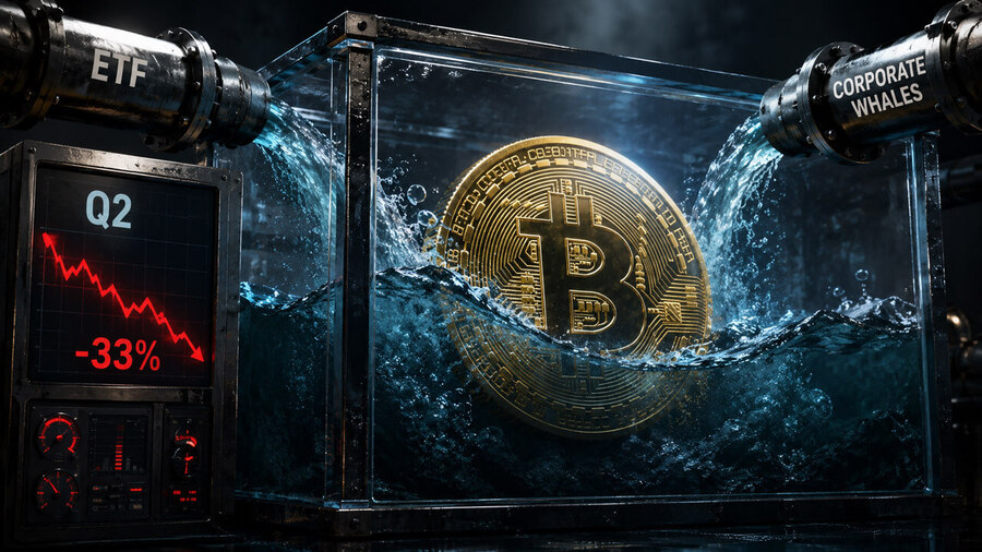 Bitcoin Masuki Paruh Kedua Tahun dalam Tren Bearish saat ETF, The Fed, dan Strategy Uji Level Support US$100.000