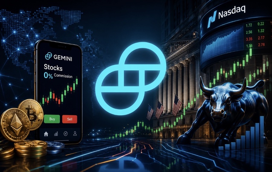 Gemini Perluas Ekosistem Aset Digital dengan Layanan Trading Saham 0% Komisi