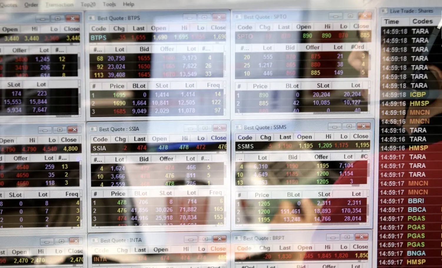 IHSG Ditutup Turun ke Level 6.185, Sebanyak 317 Saham Berakhir di Zona Merah