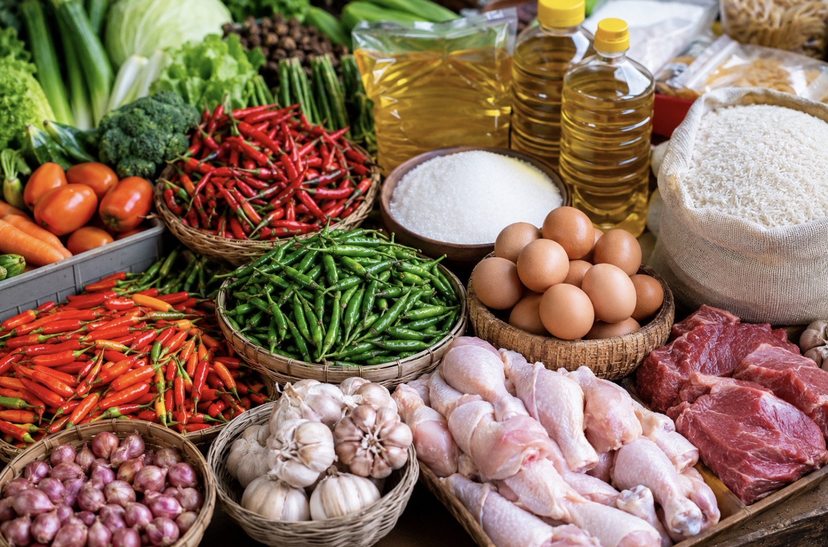 Harga Pangan 12 Agustus 2026: Cabai Rawit Naik hingga Rp 61.350 per Kg