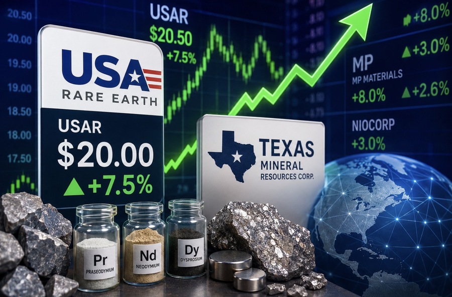 Saham USA Rare Earth (USAR) Melonjak 7,5% Setelah Merger dengan Texas Mineral Resources Rampung