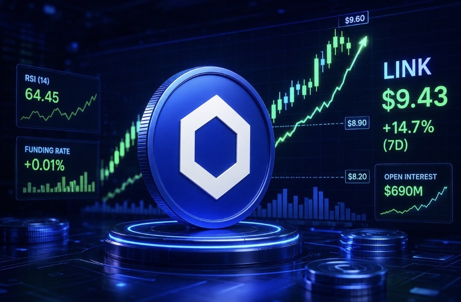 Chainlink Bertahan di Atas US$9, Mampukah LINK Melanjutkan Rally 14%?