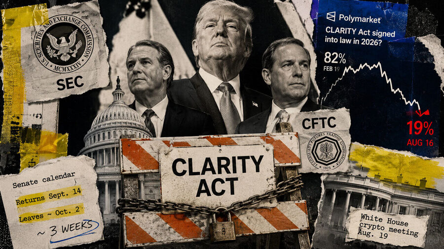 Trump Akan Bertemu Coinbase dan Ripple, Peluang CLARITY Act Merosot Menjadi 10%