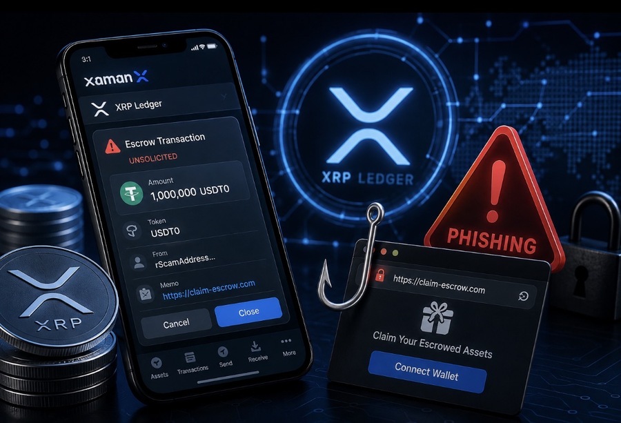 Xaman Wallet Peringatkan Holder XRP soal Modus Phishing Baru melalui Transaksi Escrow