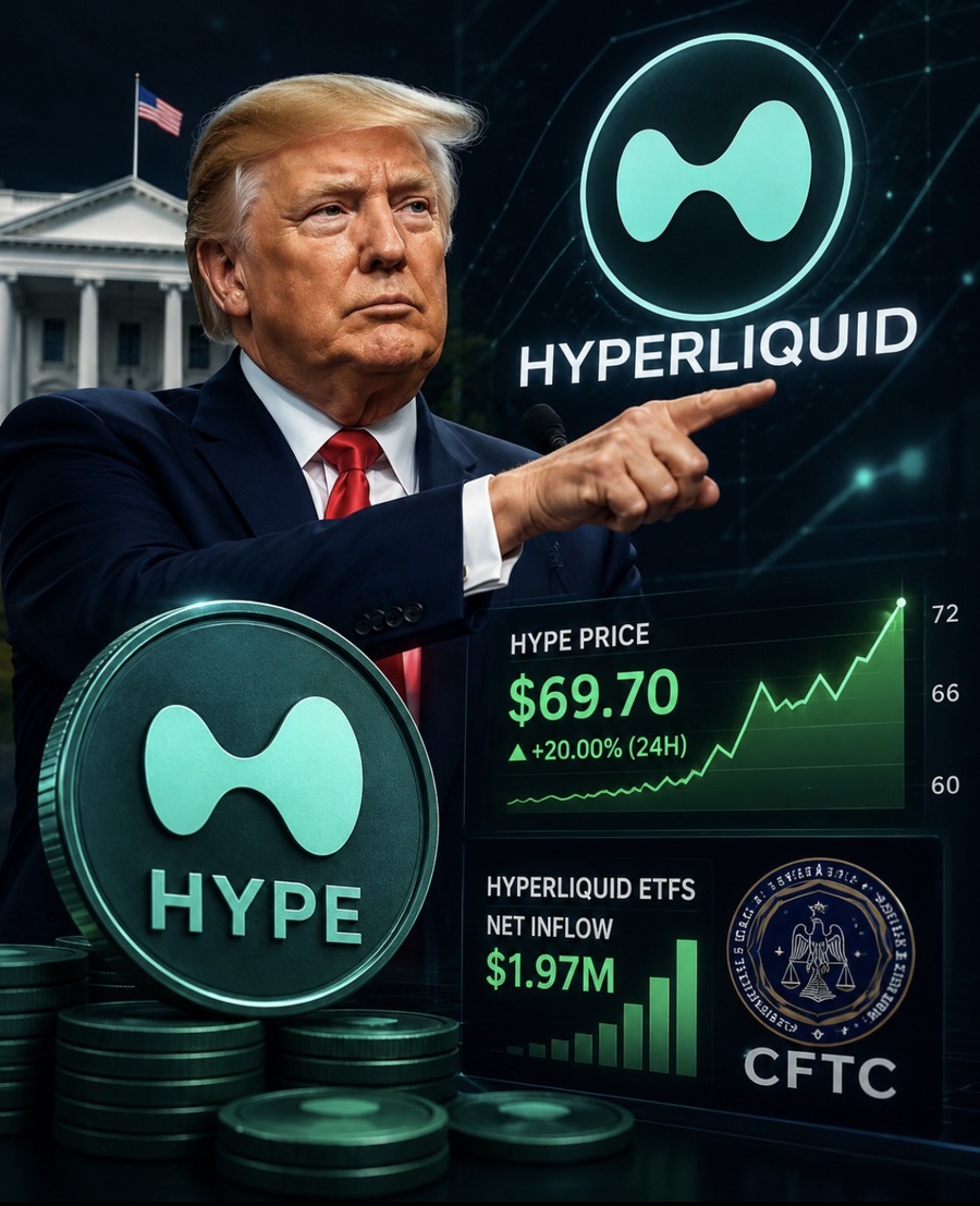 HYPE Melonjak 20% Setelah Trump Mendukung Ekspansi Hyperliquid ke Pasar AS