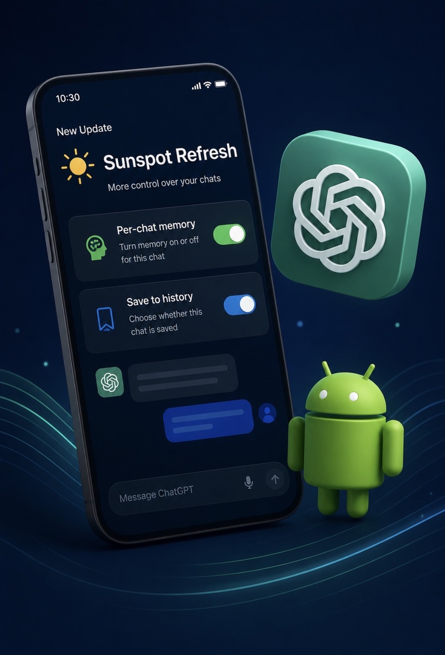 OpenAI Meluncurkan Pembaruan Sunspot di ChatGPT Android Beta, Hadirkan Fitur Personalisasi Baru