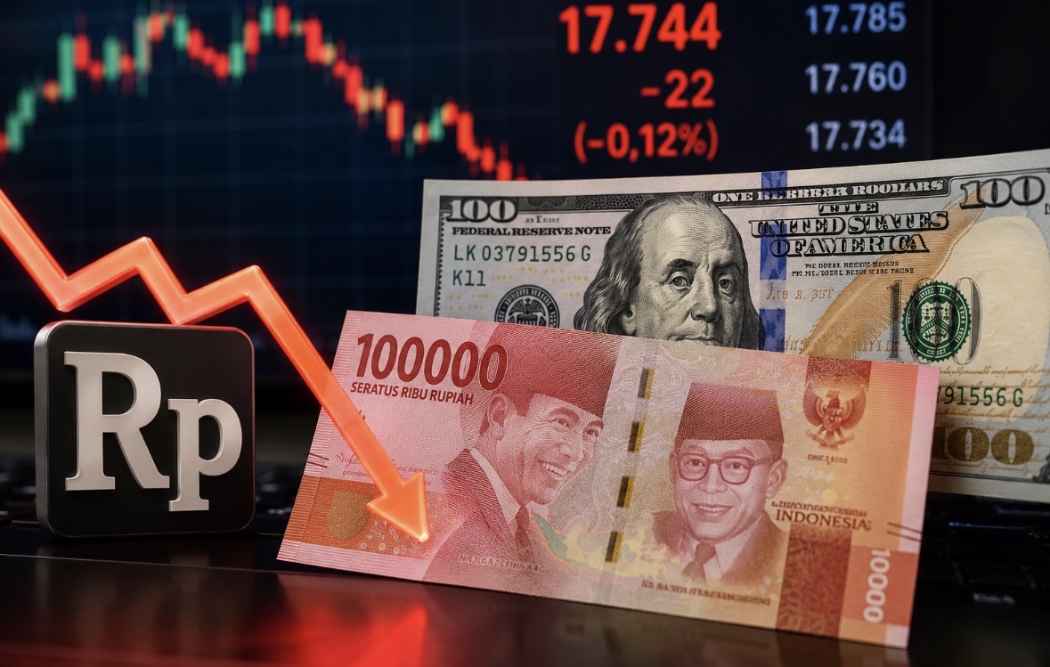Rupiah Tertekan ke Rp17.744, Harga Minyak Jadi Biang Kerok