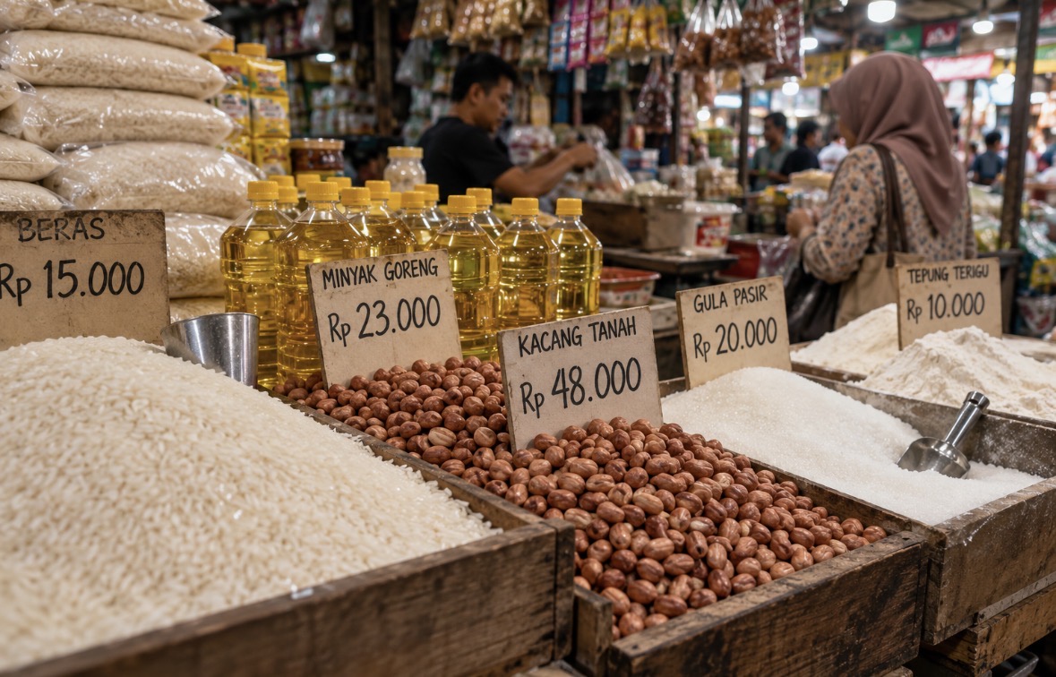 Harga Gula dan Kacang Tanah Naik, Tekanan Harga Terasa di Pasar Kebayoran Lama
