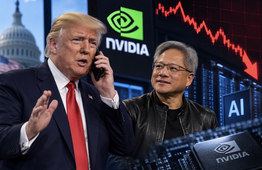 Trump Bantah Kekhawatiran AI, Saham Nvidia Tetap Tertekan