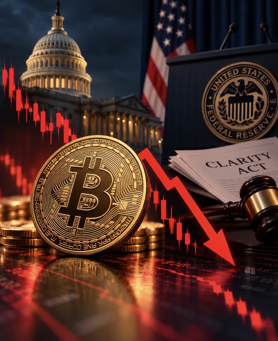 Prediksi Harga Bitcoin Hari Ini: BTC Turun ke $75.700, Investor Pantau The Fed dan CLARITY Act