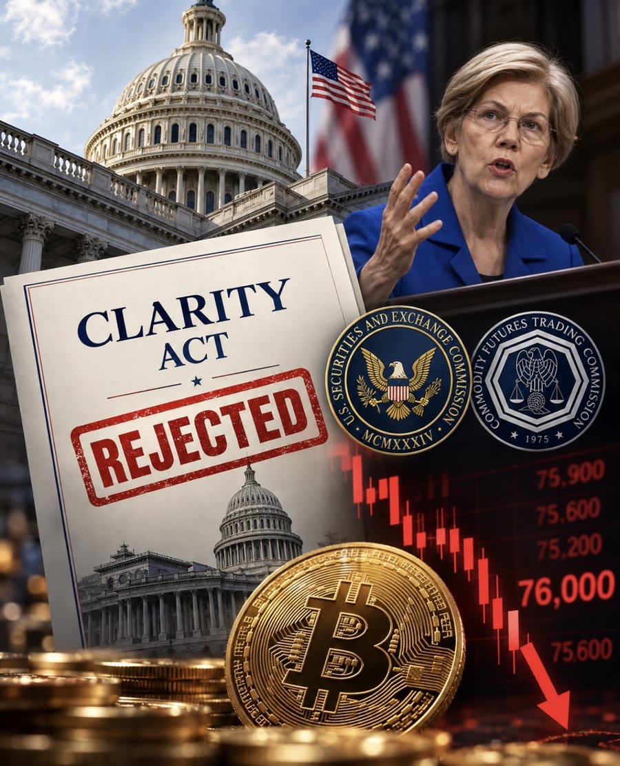 CLARITY Act Gagal Lolos Pemungutan Suara Senat AS, Aturan Kripto 2026 Masih Terkendala