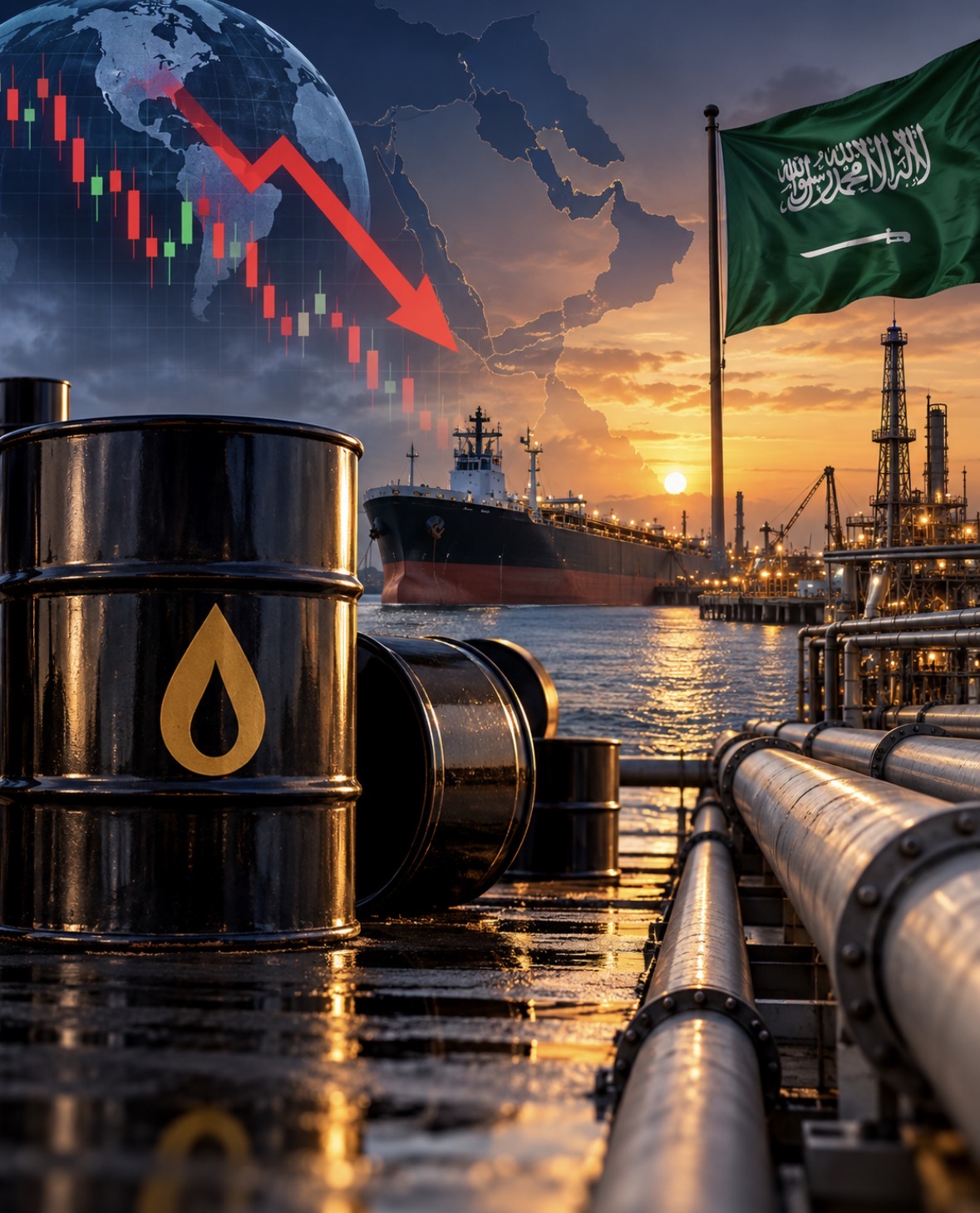Harga Minyak Dunia Turun ke US$102 per Barel, Pasar Cermati Pipa Arab Saudi