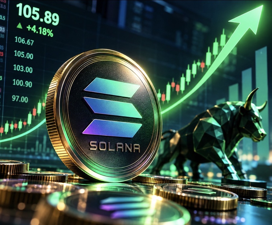 Harga Solana Naik 4% Tembus US$105, Momentum Bullish Menguat Usai Rebound Pasar Kripto