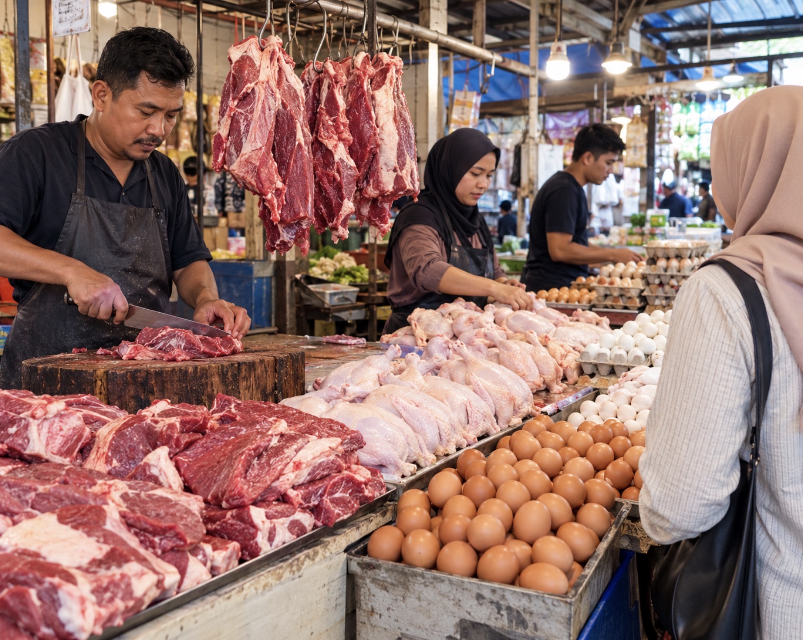 Harga Daging Sapi, Ayam, dan Telur di Pasar Gondangdia Hari Ini, 21 September 2026