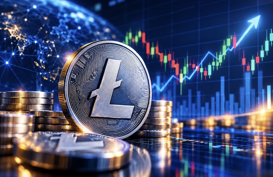 Litecoin Naik, Aktivitas Jaringan Mendekati US$1 Miliar: Harga LTC Hadapi Resistensi US$64,64
