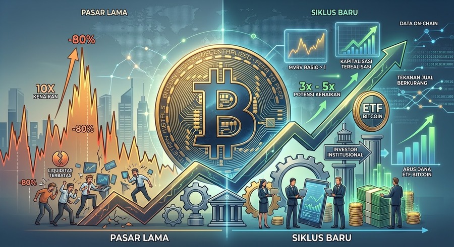 Bitcoin Memasuki Siklus Baru? Institusi dan Data On-Chain Jadi Sorotan