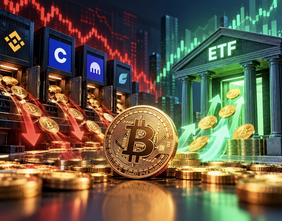 Bitcoin Keluar dari Bursa Rp40 Triliun, tetapi ETF Justru Catat Arus Dana Masuk