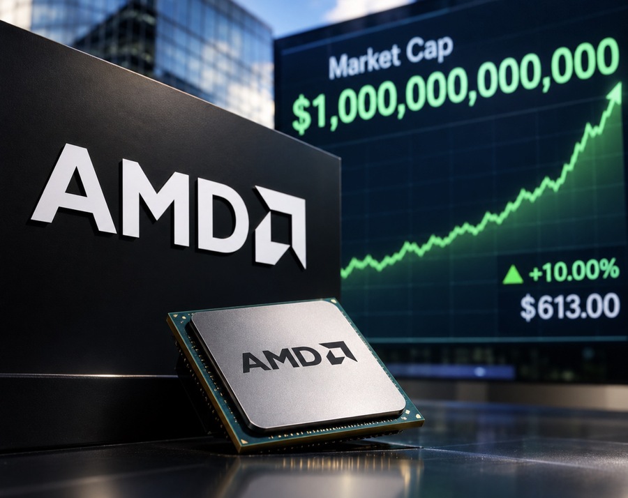 AMD Tembus Kapitalisasi Pasar US$1 Triliun, Jadi Perusahaan Semikonduktor AS Keempat