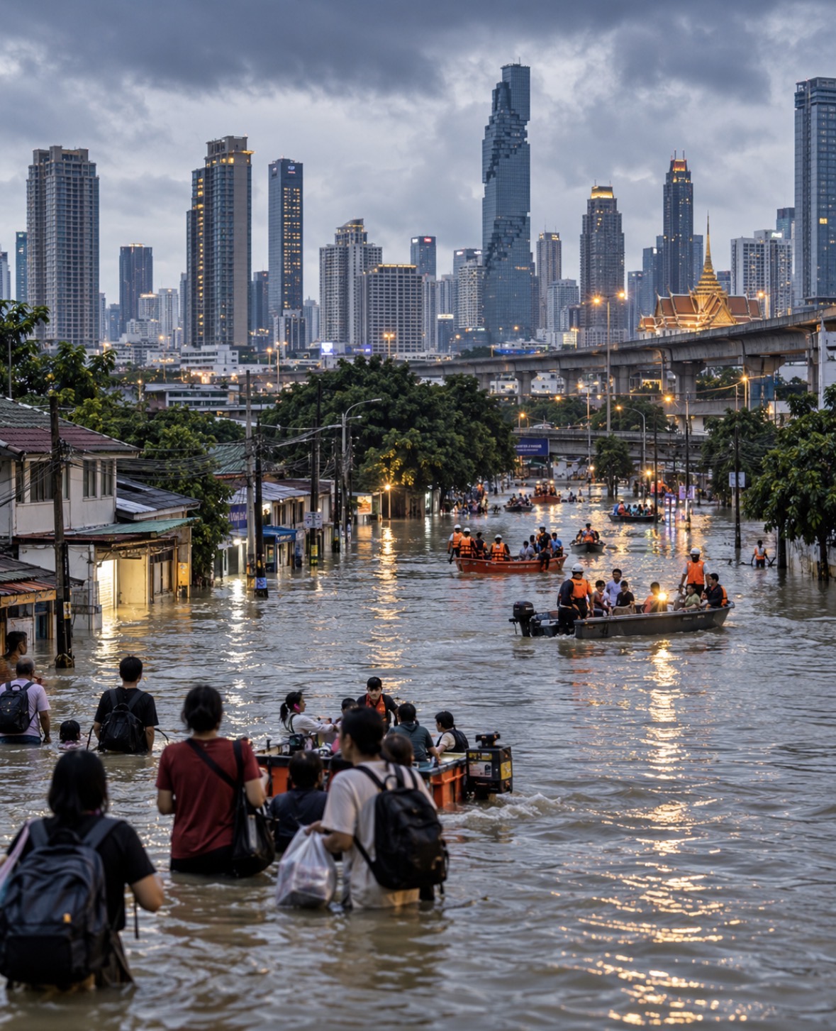 Banjir Thailand Rendam Bangkok, Ekonomi Terancam Kehilangan Rp5,8 Triliun