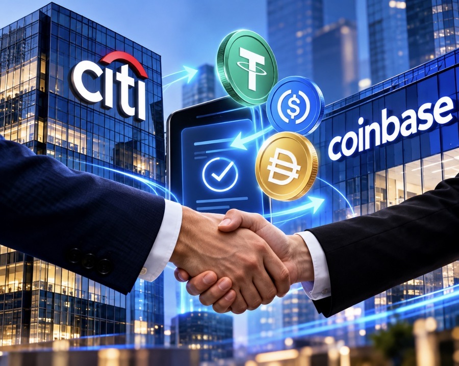 Coinbase dan Citi Perluas Pembayaran Stablecoin untuk Klien Institusi