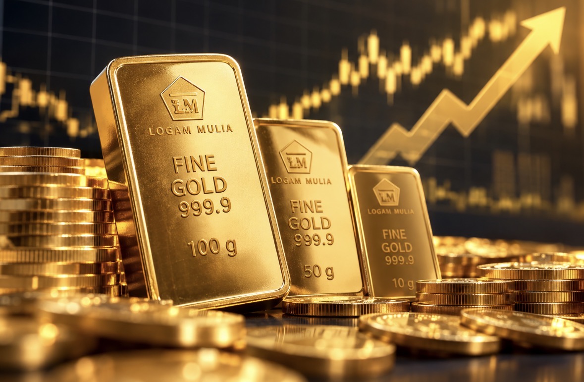 Harga Emas Antam Hari Ini Naik Rp15.000 Jadi Rp2,595 Juta per Gram
