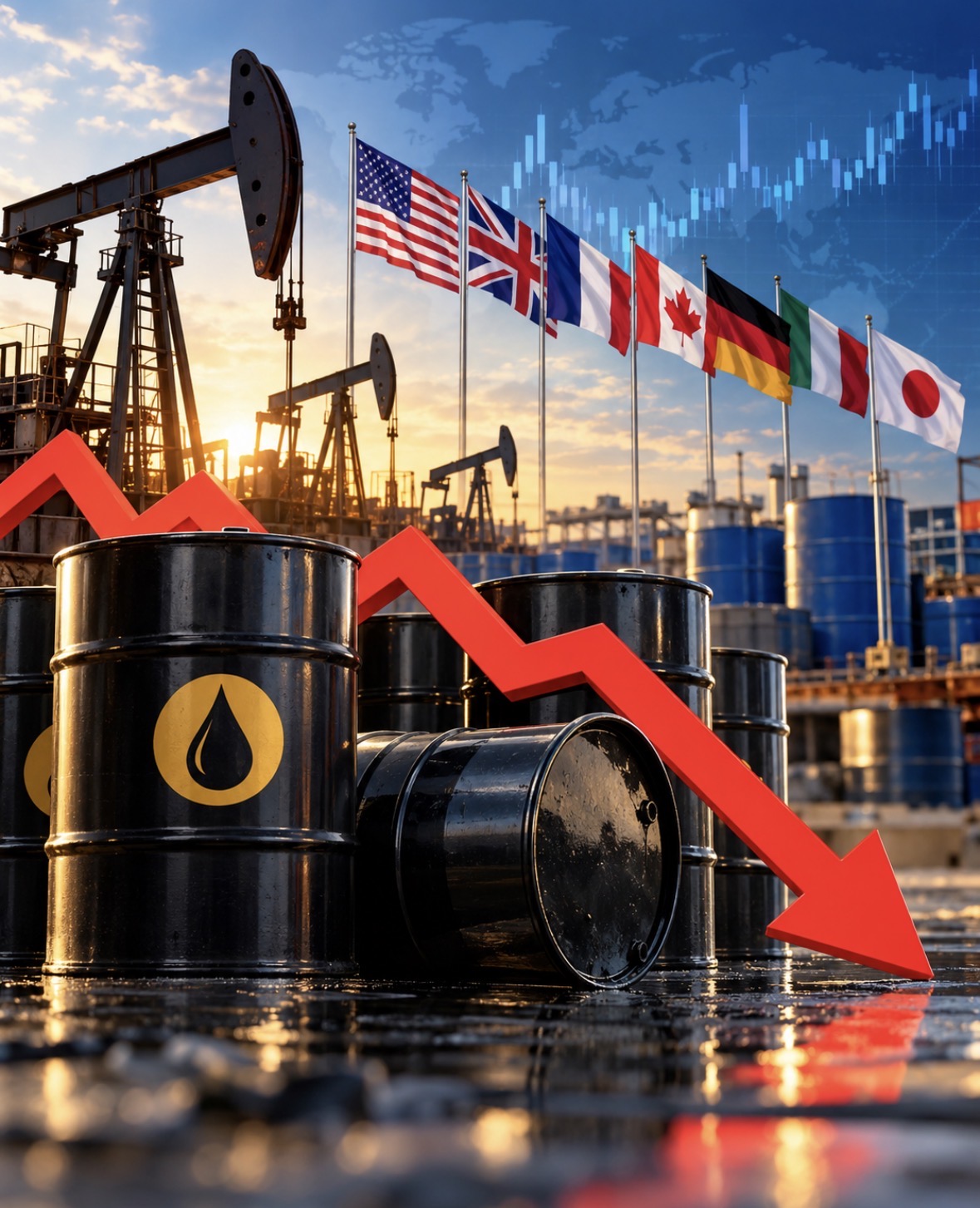 Harga Minyak Mentah Turun Setelah G7 Lepas Cadangan, Brent US$102,25 per Barel