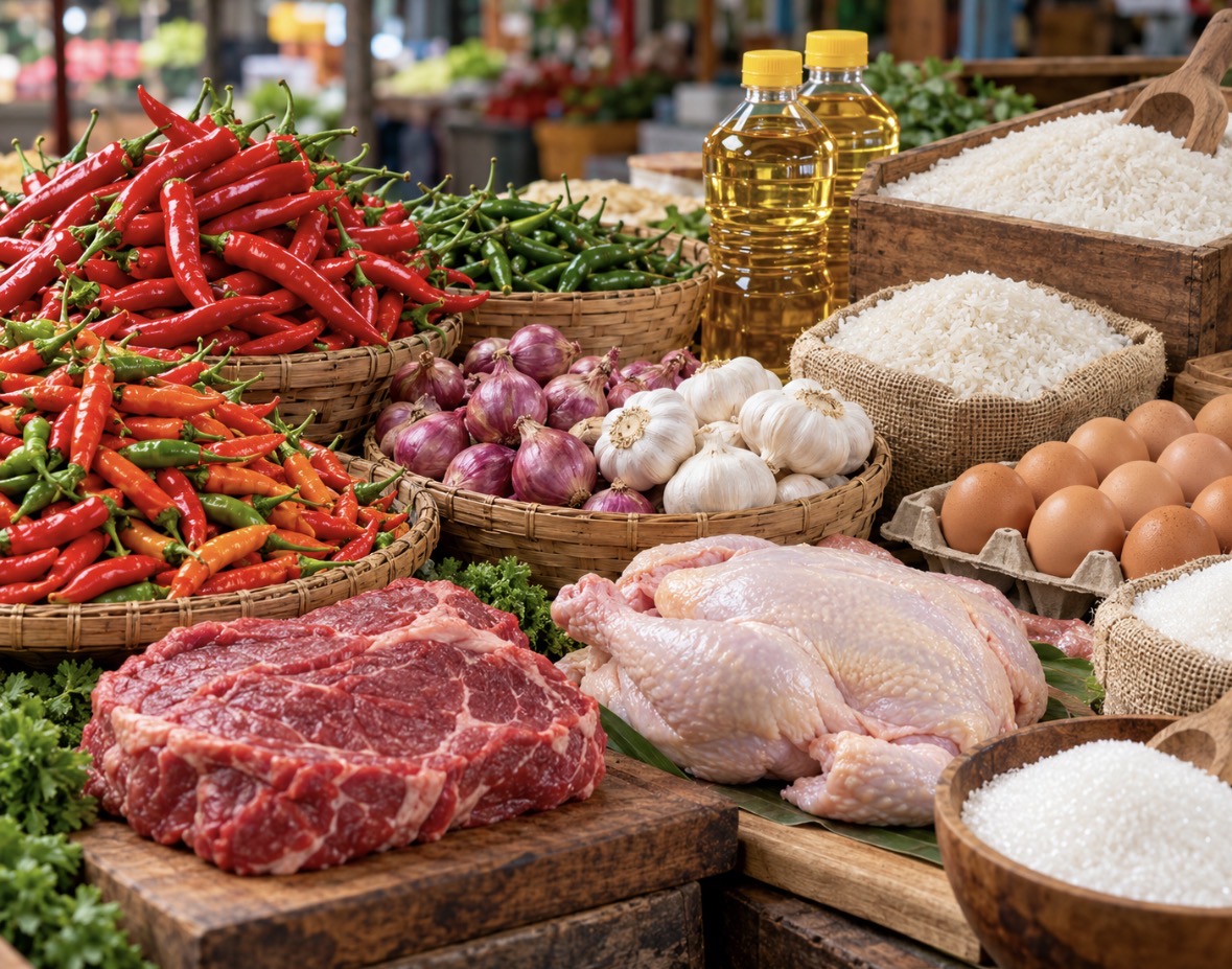 Harga Pangan Hari Ini 7 Oktober 2026 Turun, Cabai hingga Daging Sapi Melemah