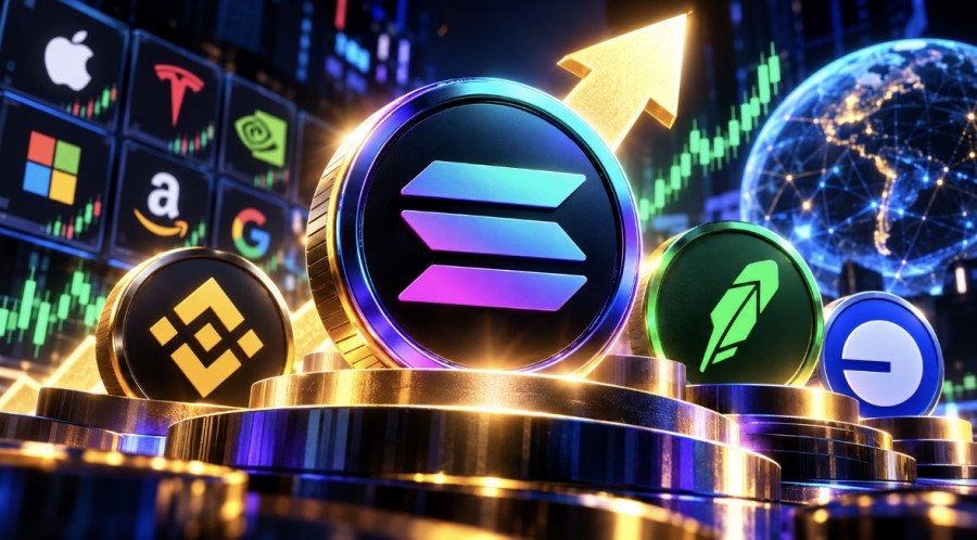 Solana Kembali Pimpin Perdagangan Saham Tokenisasi, Kuasai 31% Volume Mingguan