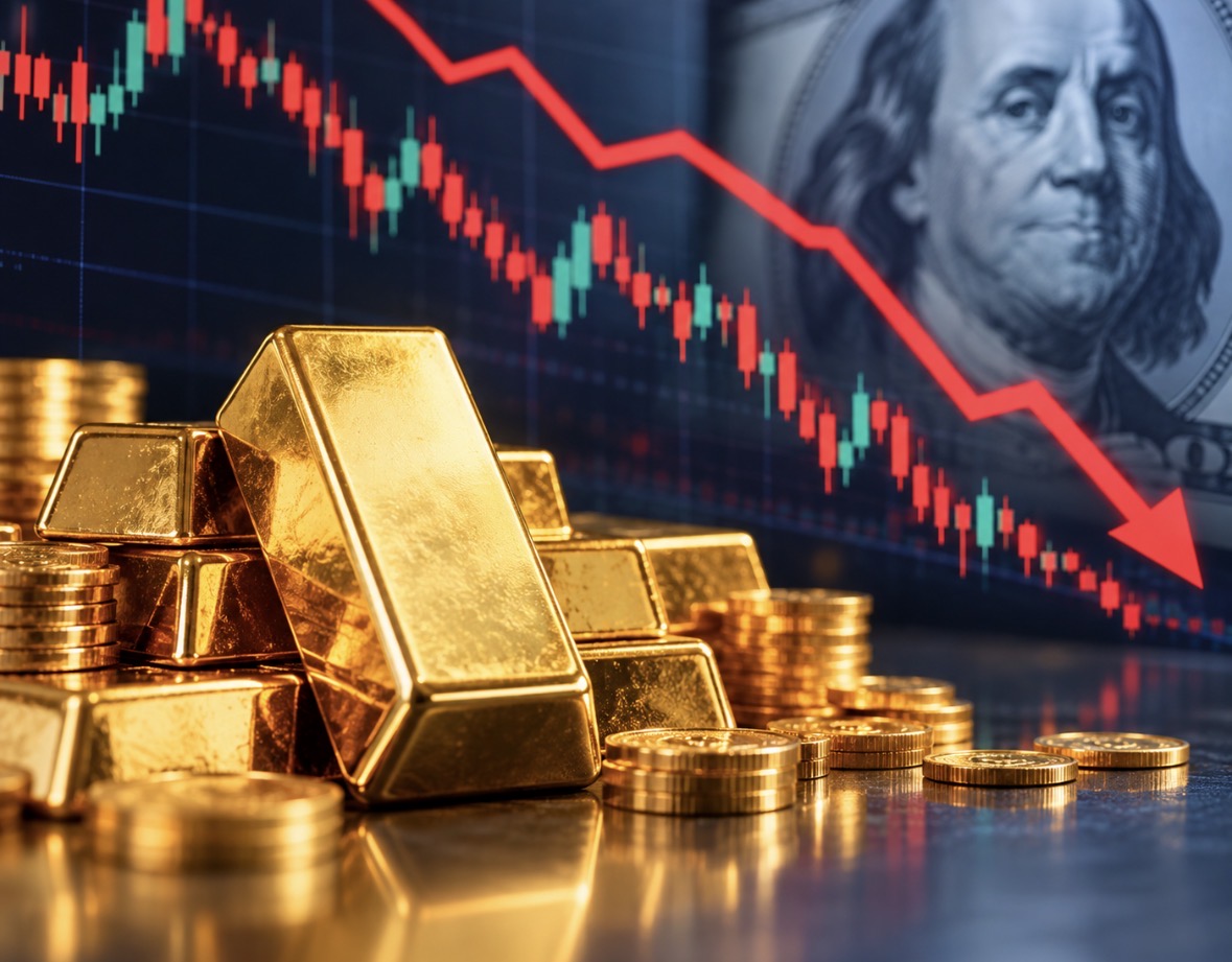 Harga Emas Dunia Turun 1,5% ke US$ 4.093 per Ons, Pasar Waspadai Kenaikan Suku Bunga The Fed