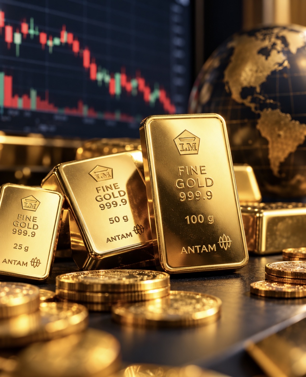 Harga Emas Antam Hari Ini 20 Oktober 2026 Turun Rp10.000, Buyback Jadi Rp2.379.000