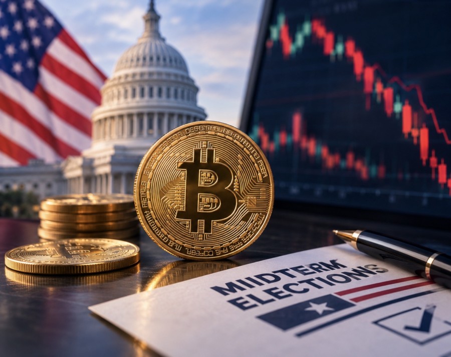 Bitcoin Terancam Crash Jelang Pemilu AS 2026, Analis Ungkap Pola Penurunan hingga 72%